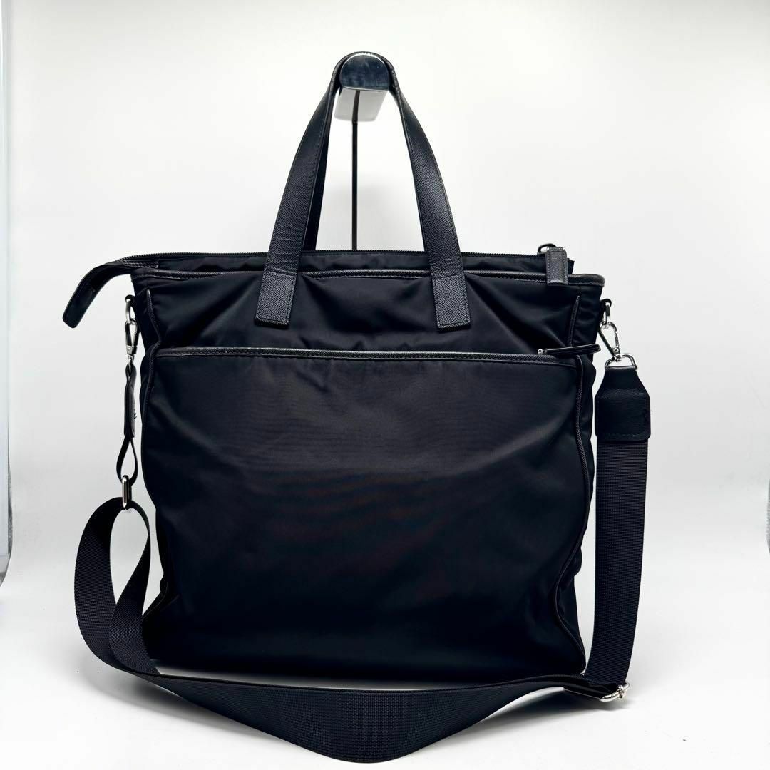 PRADA - 【現行】プラダ トートバッグ 2way 三角ロゴ ナイロン PRADA - 【現行】プラダ トートバッグ 2way 三角ロゴ ナイロン