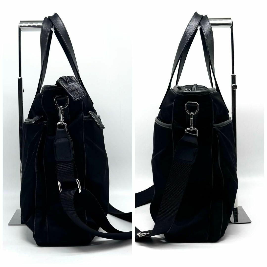 PRADA - 【現行】プラダ トートバッグ 2way 三角ロゴ ナイロン PRADA - 【現行】プラダ トートバッグ 2way 三角ロゴ ナイロン
