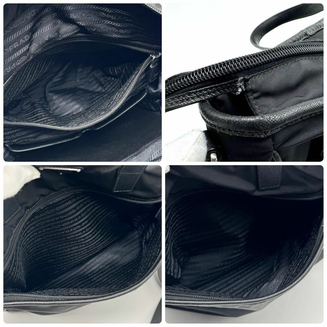 PRADA - 【現行】プラダ トートバッグ 2way 三角ロゴ ナイロン PRADA - 【現行】プラダ トートバッグ 2way 三角ロゴ ナイロン