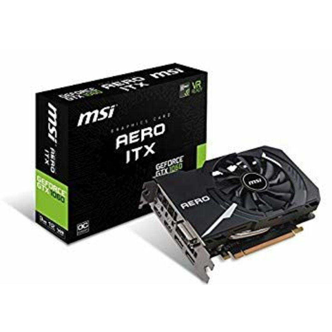 MSI GeForce GTX 1060 AERO ITX 3G OC グラフィックスボード VD6308 dwos6rj スマホ/家電/カメラのPC/タブレット(PCパーツ)の商品写真