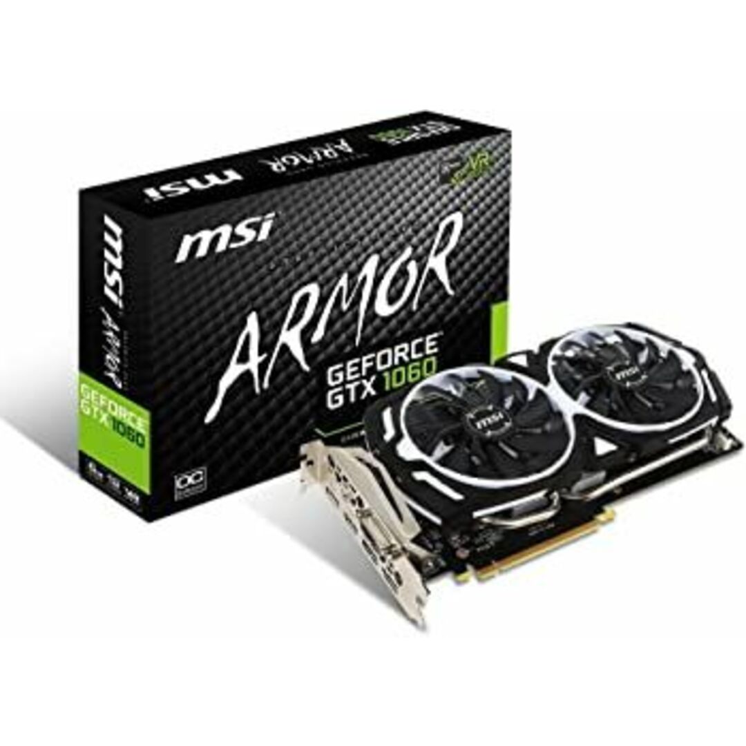 MSI GeForce GTX 1060 ARMOR 6G OCV1 グラフィックボード VD6150 スマホ/家電/カメラのPC/タブレット(PCパーツ)の商品写真