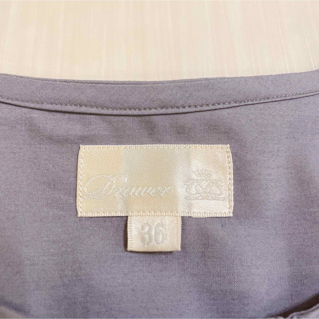 Drawer - 美品✨ Drawer ドゥロワー コットンブザム ノーカラー Drawer - 美品✨ Drawer ドゥロワー コットンブザム ノーカラー