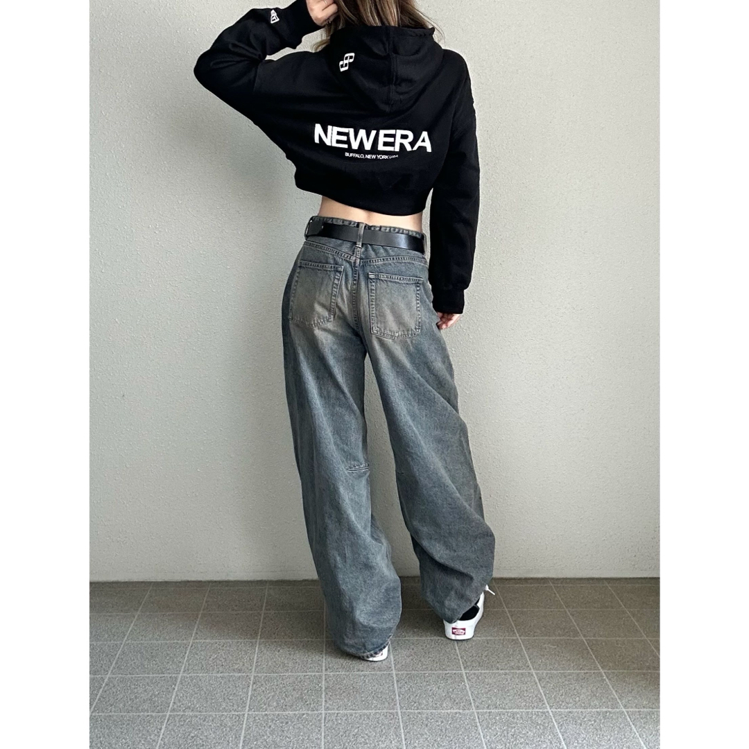 GYDA - 【GYDA】GYDA×NEWERA ショートスウェット パーカーの通販 GYDA - 【GYDA】GYDA×NEWERA ショートスウェット パーカーの通販