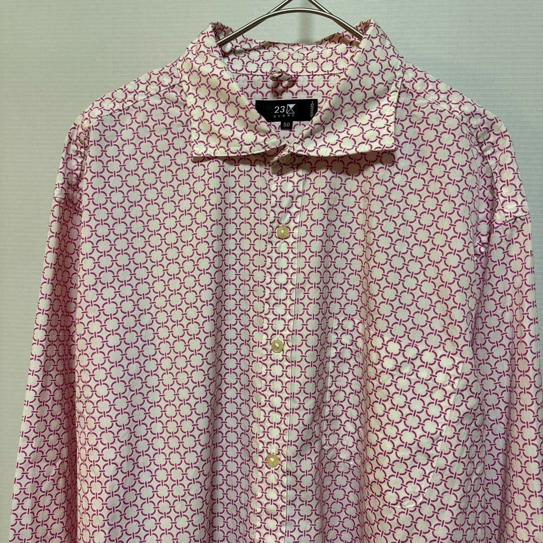 23区 - 23区 HOMME メンズ 長袖シャツ サイズ 50 総柄 オン 23区 - 23区 HOMME メンズ 長袖シャツ サイズ 50 総柄 オン