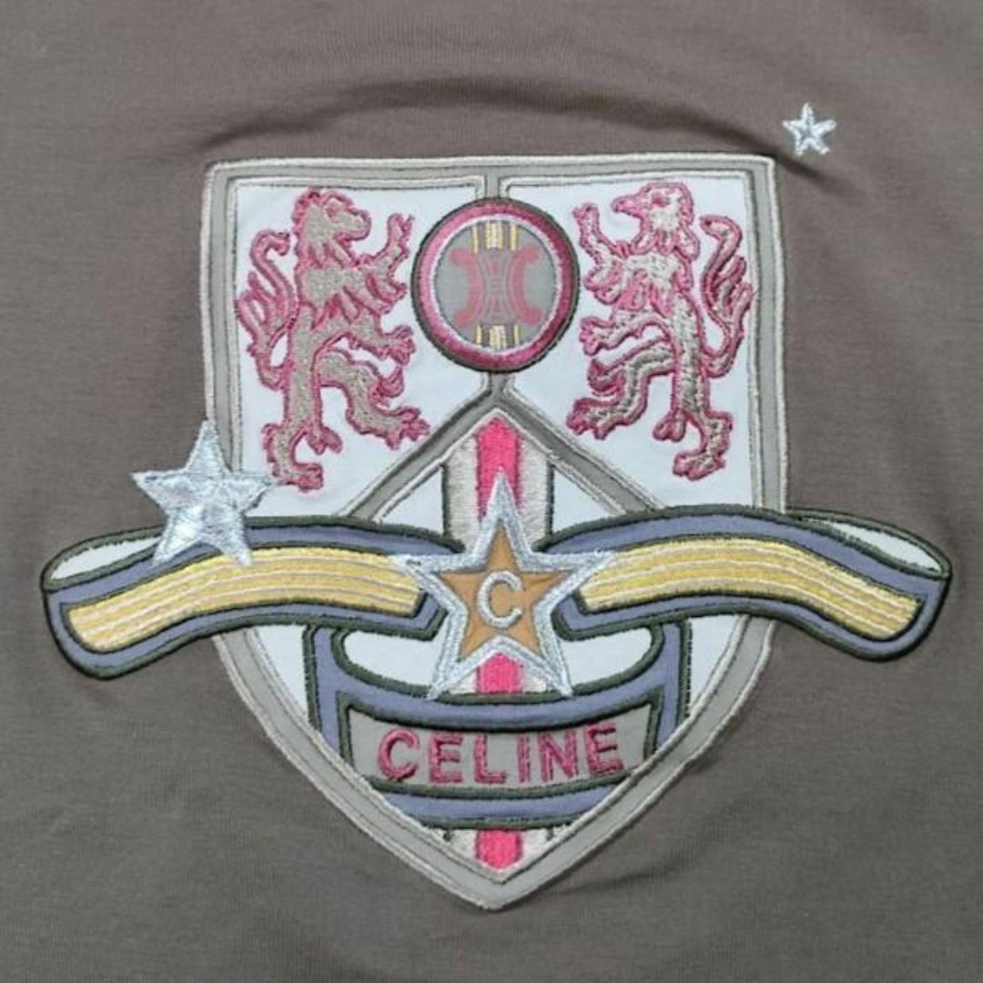 CELINE - CELINE セリーヌ 半袖 Tシャツ L ロゴ トリオンフ 刺繍 CELINE - CELINE セリーヌ 半袖 Tシャツ L ロゴ トリオンフ 刺繍