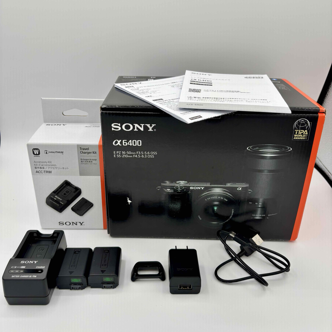 SONY - 【極美品】 S42枚 SONY α6400 ダブルズームレンズキット SONY - 【極美品】 S42枚 SONY α6400 ダブルズームレンズキット