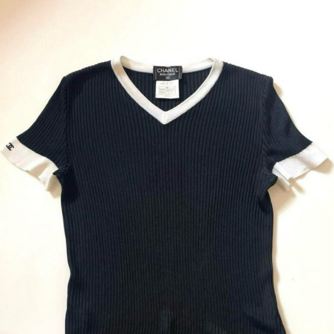 CHANEL - シャネル リブニット ワンピースの通販 by ゆん's shop CHANEL - シャネル リブニット ワンピースの通販 by ゆん's shop