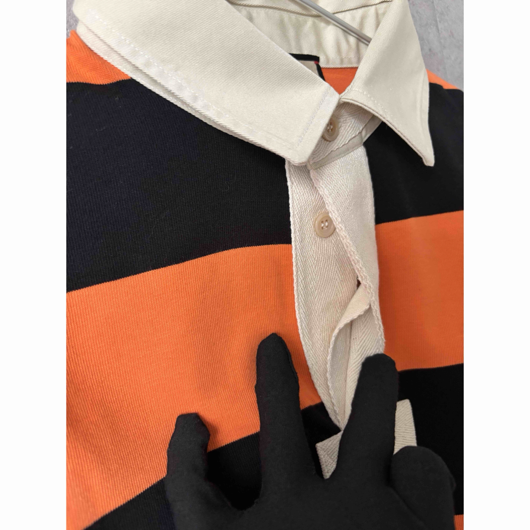 GUCCI - グッチ GUCCI ストライプコットンボーダーポロシャツの GUCCI - グッチ GUCCI ストライプコットンボーダーポロシャツの