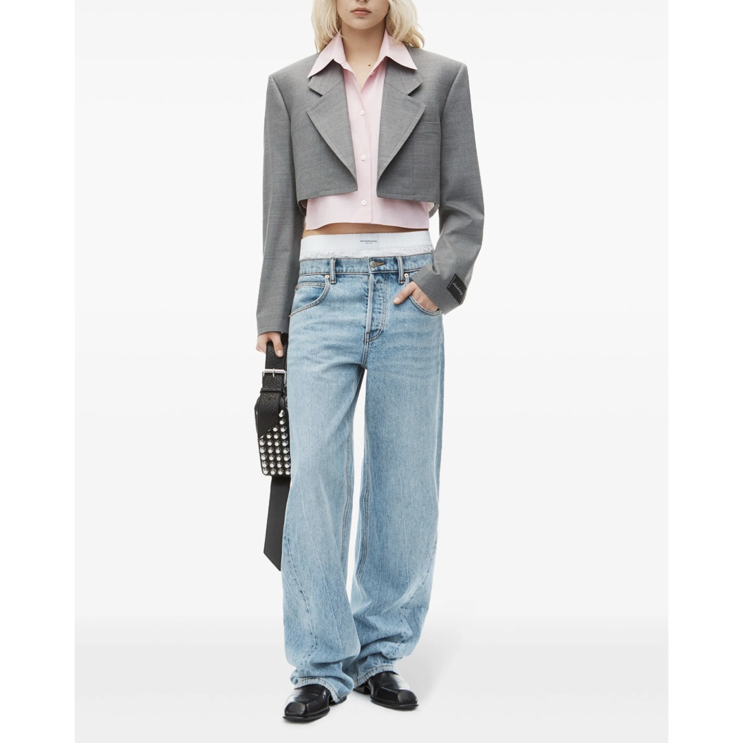 Alexander Wang - ALEXANDER WANG クロップド テーラード Alexander Wang - ALEXANDER WANG クロップド テーラード