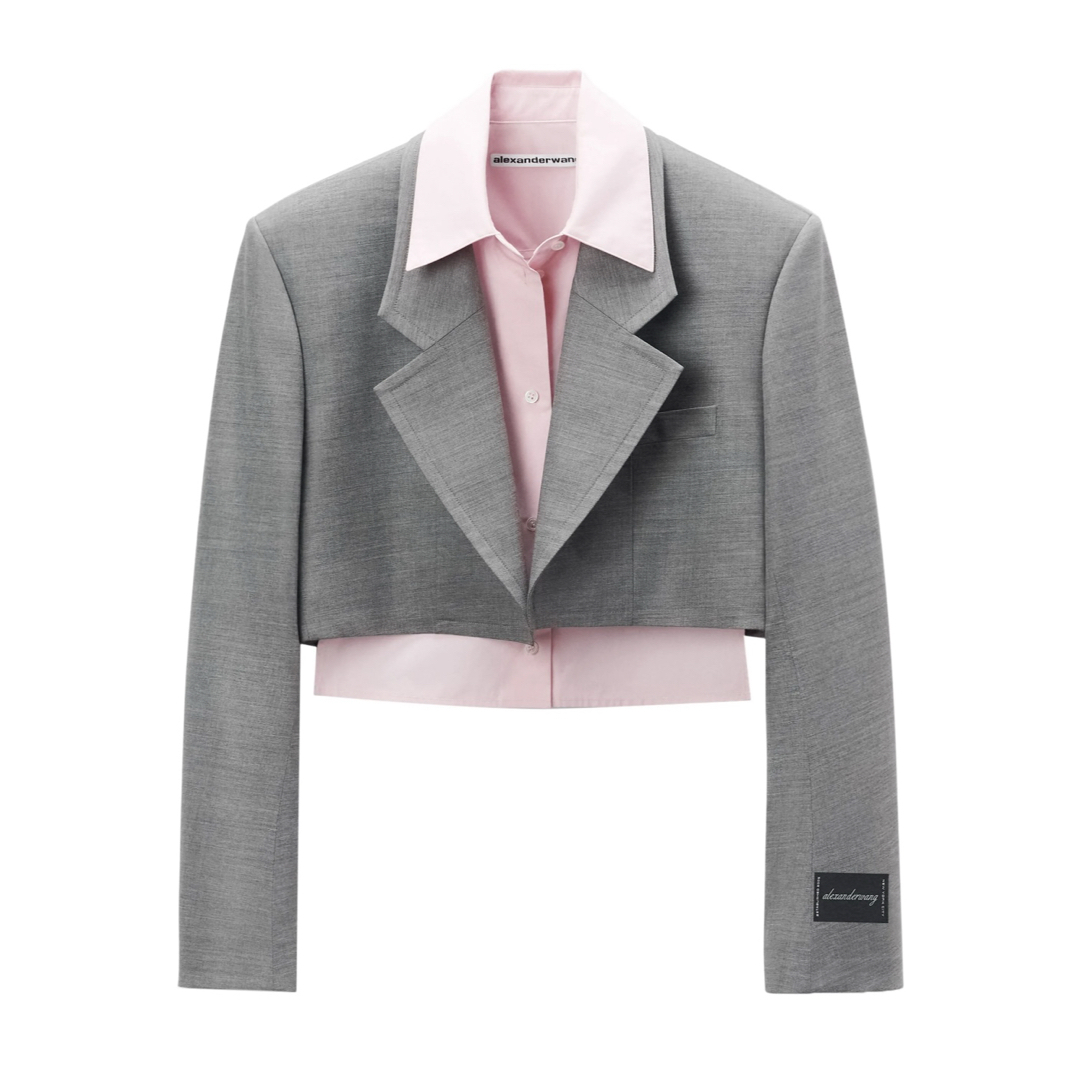 Alexander Wang - ALEXANDER WANG クロップド テーラード Alexander Wang - ALEXANDER WANG クロップド テーラード