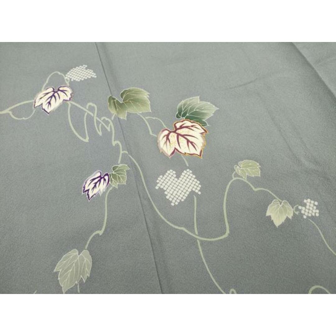 平和屋着物□訪問着 友禅 総刺繍 蔦草文 金彩 正絹 逸品 平和屋着物□訪問着 友禅 総刺繍 蔦草文 金彩 正絹 逸品