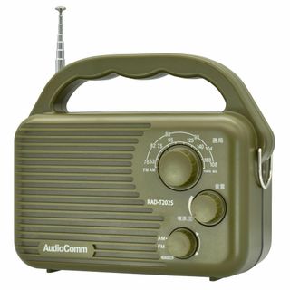 オーム(OHM)AudioComm ラジオ 防水 AM/FMアウトドアラジオ 電