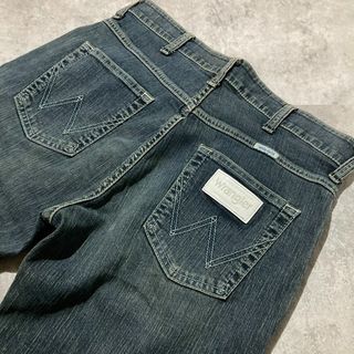 Wrangler - 【人気サイズ36×30】ラングラー古着ブラックデニム後 Wrangler - 【人気サイズ36×30】ラングラー古着ブラックデニム後