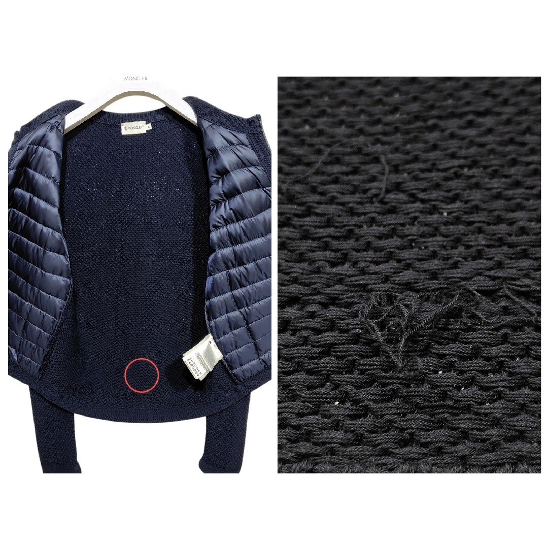 MONCLER - モンクレール Alla Coreana ダウンニットカーディガン MONCLER - モンクレール Alla Coreana ダウンニットカーディガン