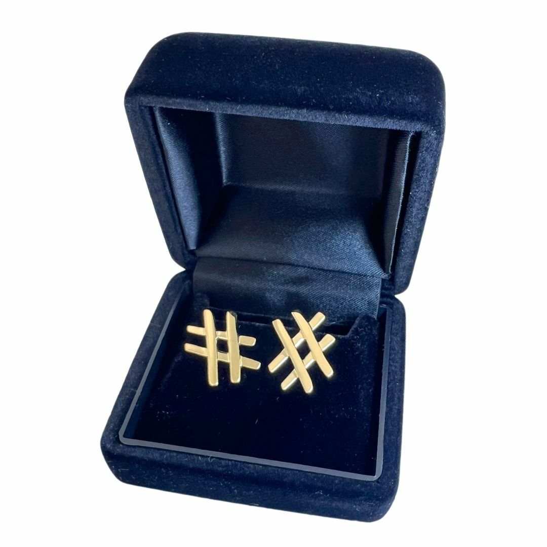 Tiffany & Co. - ティファニー ピアス 18K ラージ ダブルキス Tiffany & Co. - ティファニー ピアス 18K ラージ ダブルキス