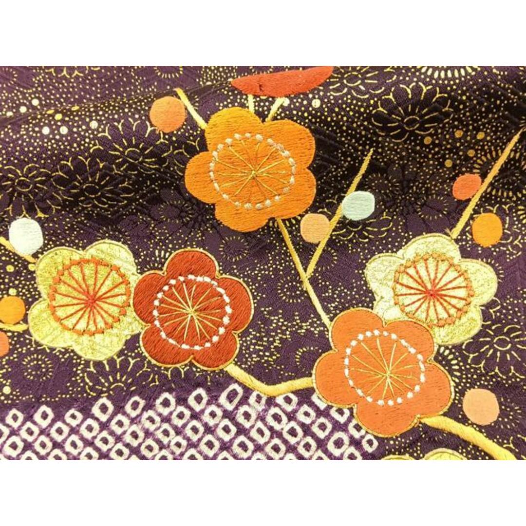 平和屋着物□豪華振袖 絞り 刺繍 重山花文 金彩 正絹 逸品 平和屋着物□豪華振袖 絞り 刺繍 重山花文 金彩 正絹 逸品