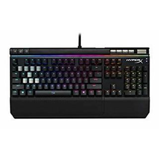 (未使用･未開封品)　キングストン RGB ゲーミングキーボード 赤軸 HyperX Alloy Elite RGB HX-KB2RD2-US/R1 ゲーマー向け USB充電ポート LEDバックライト 2年保証 6k88evb(PC周辺機器)