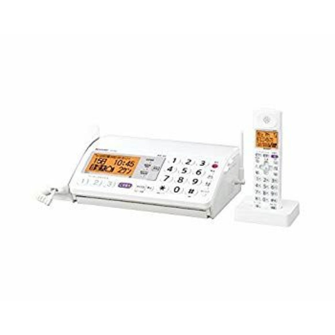 シャープ デジタルコードレスFAX 子機1台付き 1.9GHz DECT準拠方式 ホワイト系 UX-320CL-W 9jupf8b スマホ/家電/カメラの生活家電(その他)の商品写真