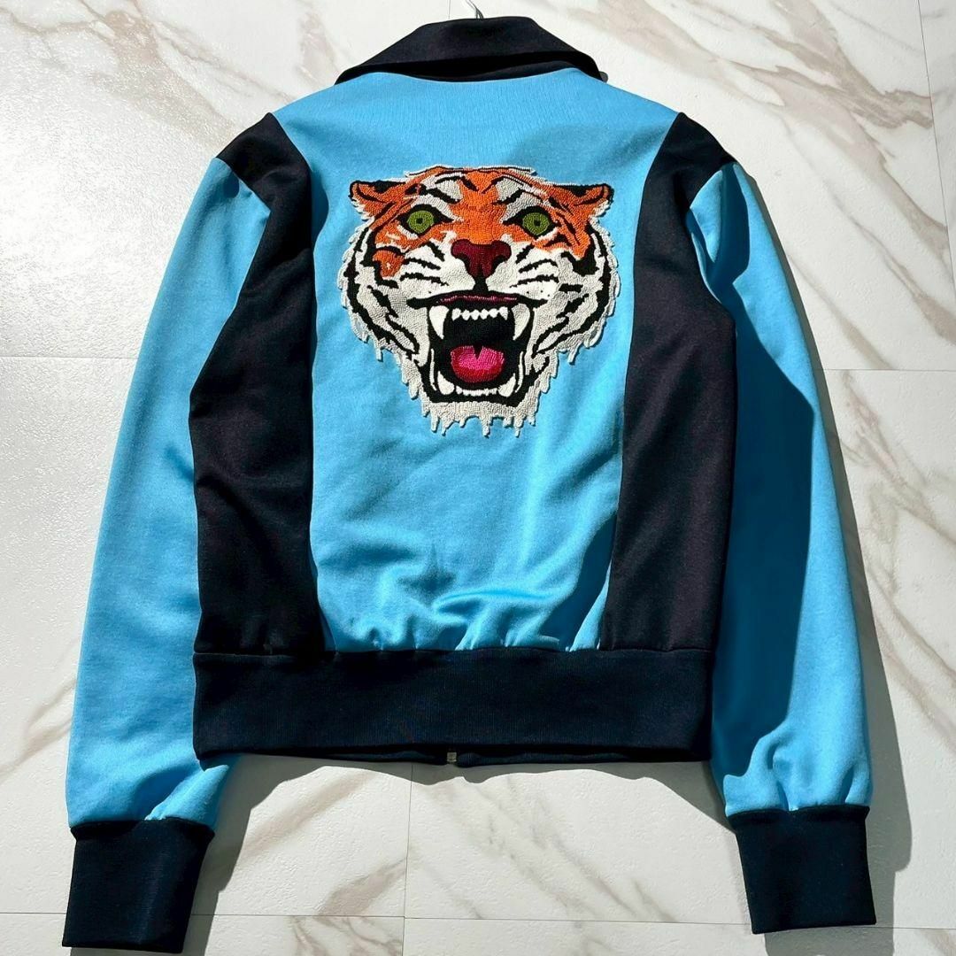 GUCCI - GUCCI トラックジャケット ジャージ タイガー S 水色 GUCCI - GUCCI トラックジャケット ジャージ タイガー S 水色