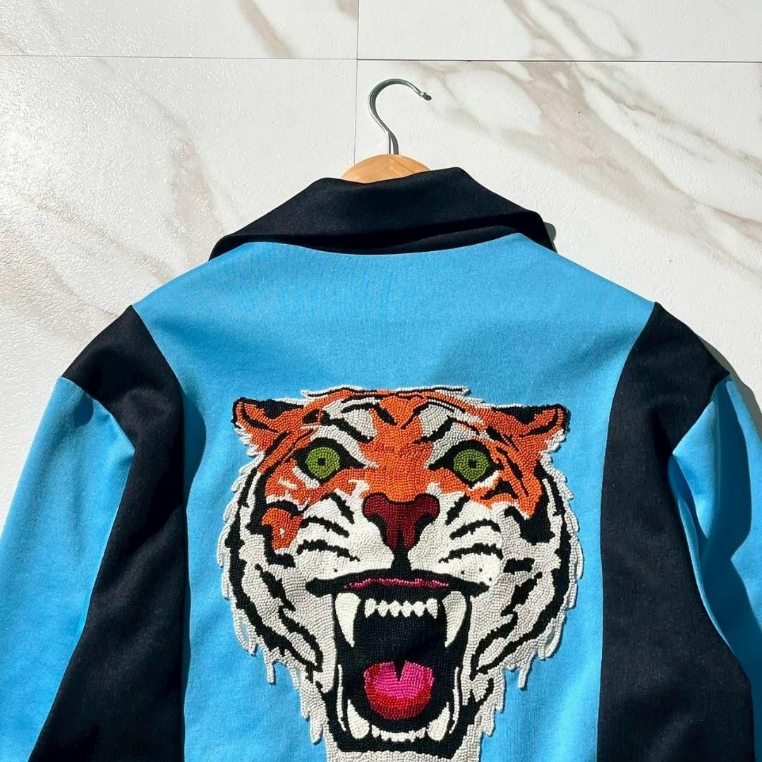 GUCCI - GUCCI トラックジャケット ジャージ タイガー S 水色 GUCCI - GUCCI トラックジャケット ジャージ タイガー S 水色
