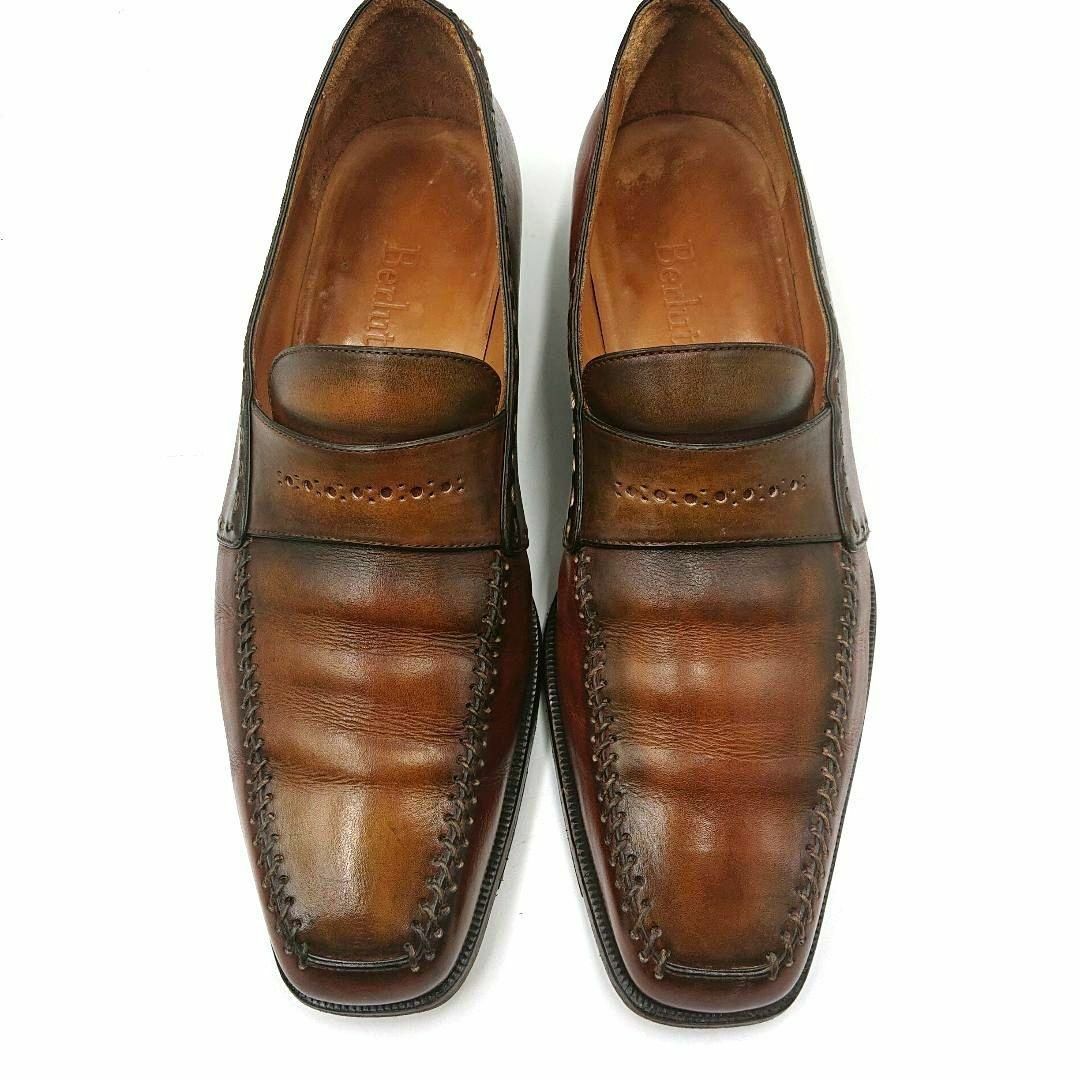 BERLUTI - 良品○ベルルッティ コインローファー 革靴 レザー BERLUTI - 良品○ベルルッティ コインローファー 革靴 レザー