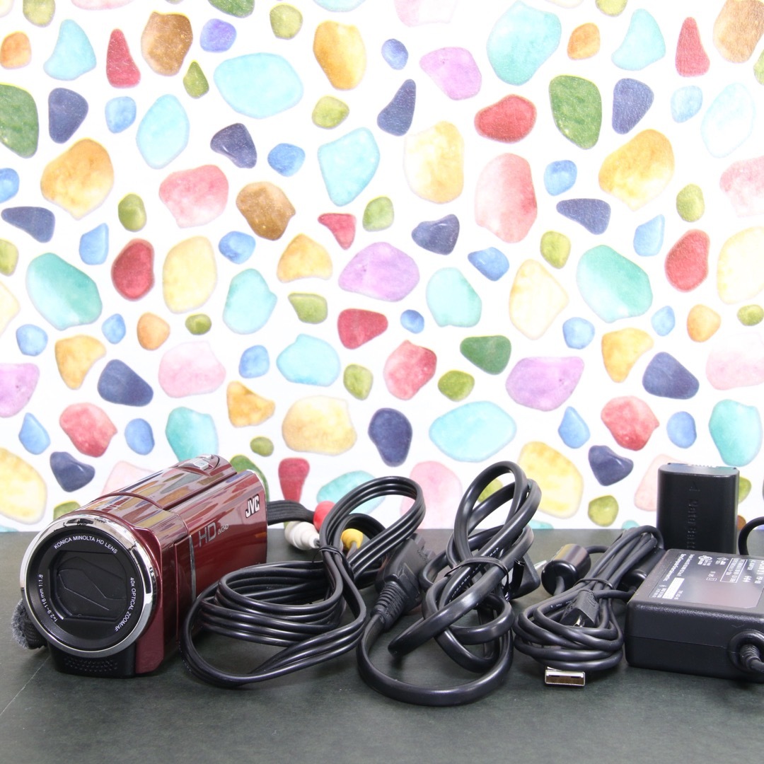 JVC - ♥︎◇JVC Everio GZ-HM460 ◇スマホ転送♪ ◇レッドの JVC - ♥︎◇JVC Everio GZ-HM460 ◇スマホ転送♪ ◇レッドの
