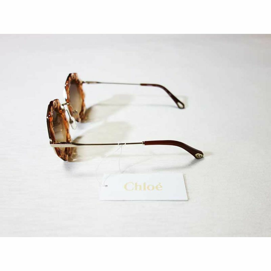 Chloe - クロエ CHLOE 多角形フレーム サングラス ゴールド Chloe - クロエ CHLOE 多角形フレーム サングラス ゴールド