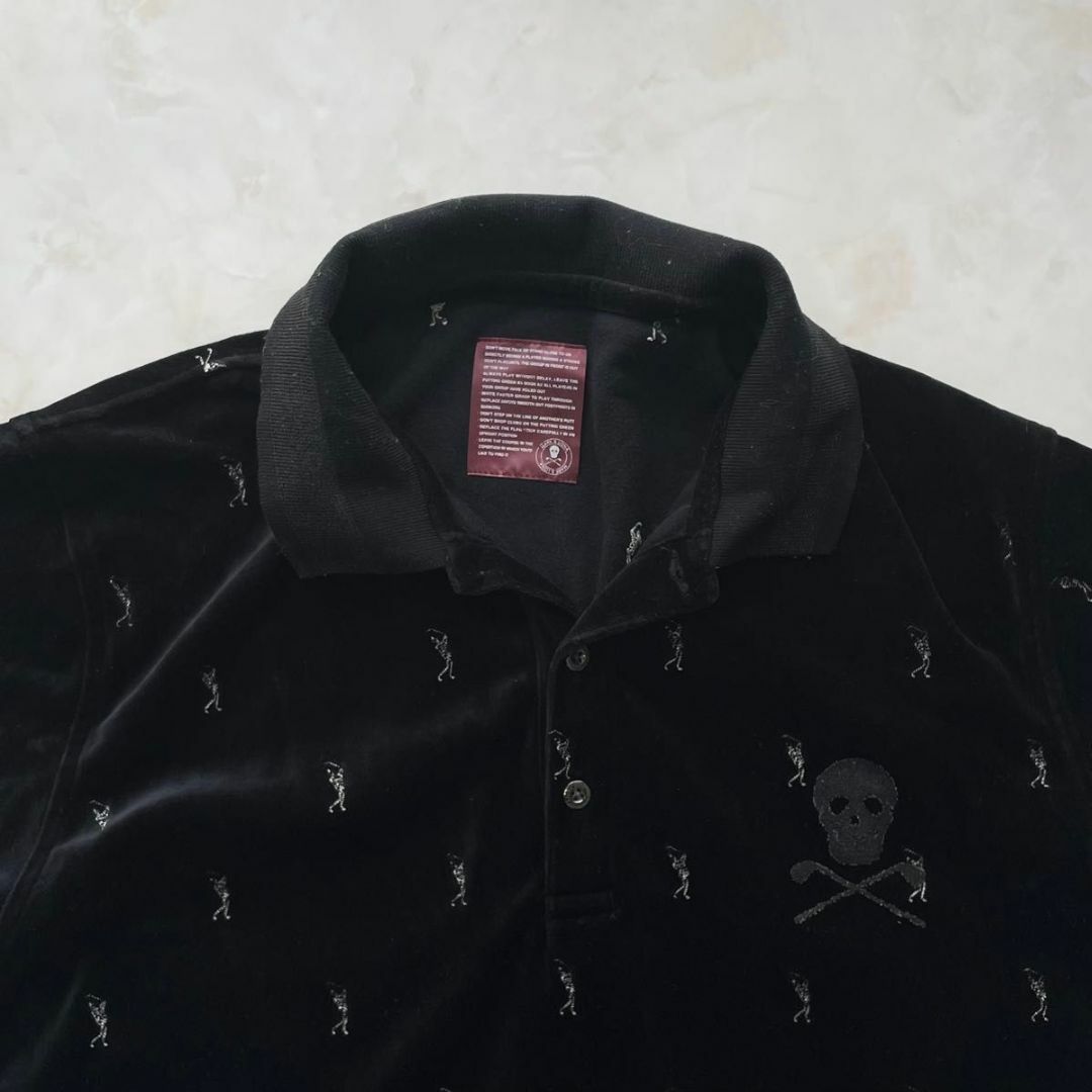 MARK&LONA - 美品 MARK&LONA ポロシャツ ベロア ゴルフウェア MARK&LONA - 美品 MARK&LONA ポロシャツ ベロア ゴルフウェア