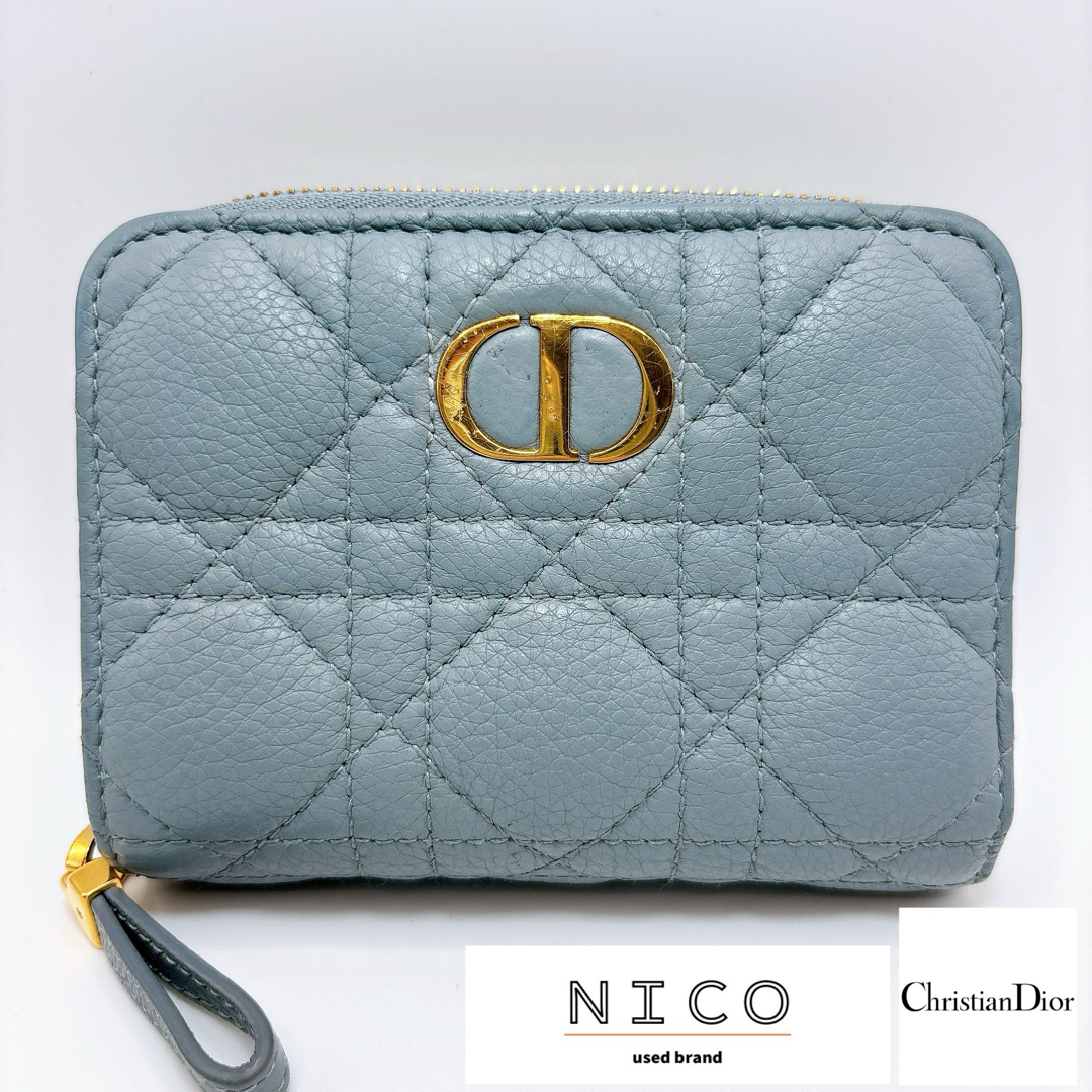 Christian Dior - Dior ディオール カロ スカーレットウォレット Christian Dior - Dior ディオール カロ スカーレットウォレット