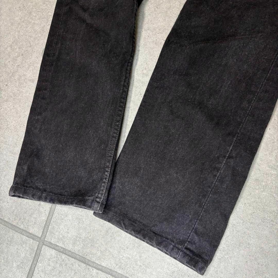 Levi's - Levi's 505 ブラックデニム 先染め ストレート 美品 Levi's - Levi's 505 ブラックデニム 先染め ストレート 美品