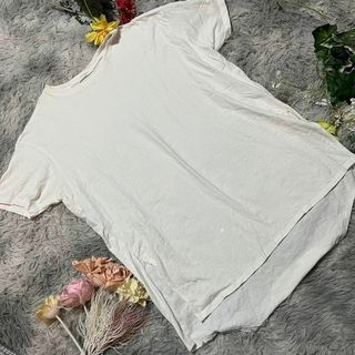 ショコラフィネローブ(chocol raffine robe)の【chocol raffine robe】ゆるだぼカットソー　ロングテール(Tシャツ(半袖/袖なし))