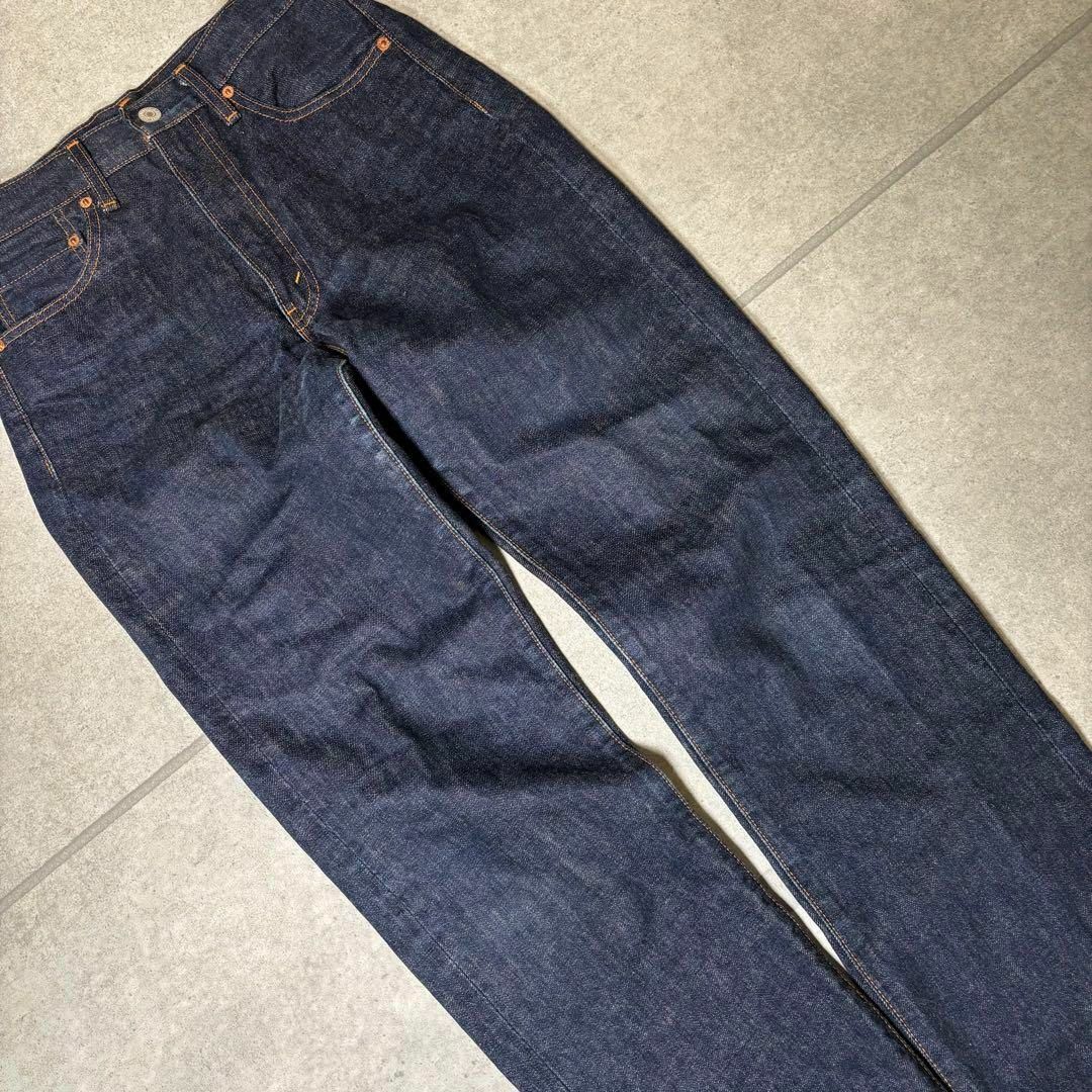 Levi's - Levi's 502XX デニム 赤耳 ビッグE TALONジップ 濃紺 Levi's - Levi's 502XX デニム 赤耳 ビッグE TALONジップ 濃紺