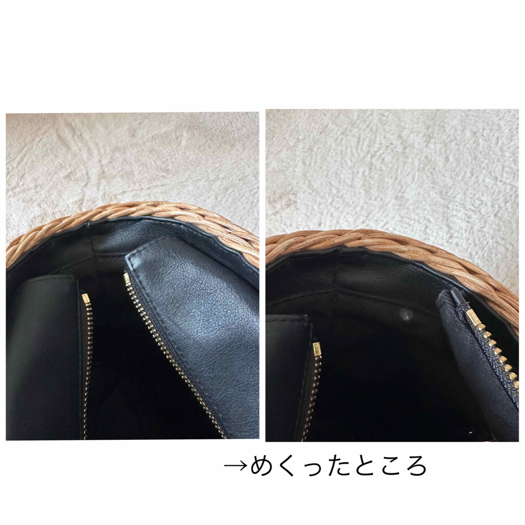 VIOLAd'ORO - ヴィオラドーロ ワンハンドル ラタン レザー かご VIOLAd'ORO - ヴィオラドーロ ワンハンドル ラタン レザー かご