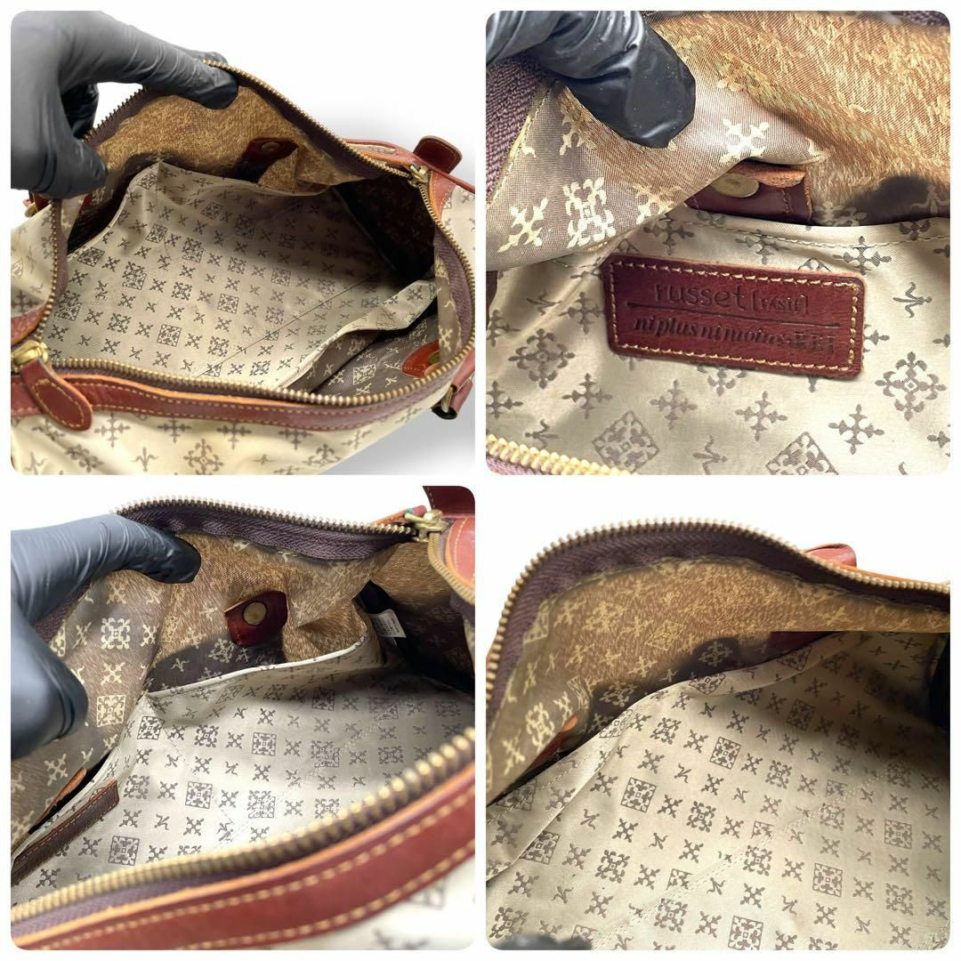 Russet - 美品 russet ラシット ハンドバッグ ミニボストン Russet - 美品 russet ラシット ハンドバッグ ミニボストン