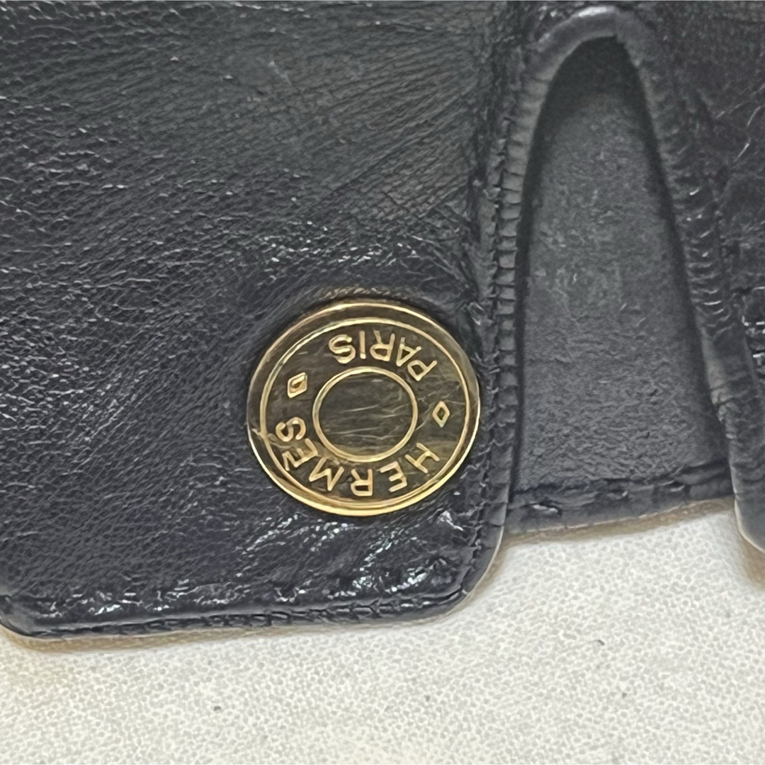HERMES - HERMES エルメス セリエ グローブ レザー 黒 HERMES - HERMES エルメス セリエ グローブ レザー 黒