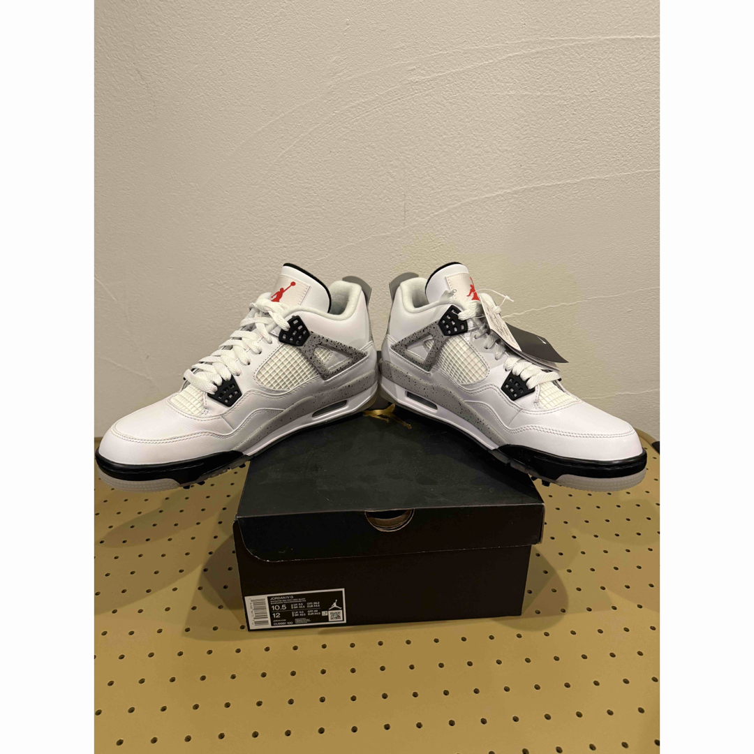 NIKE - NIKE AIR JORDAN 4 GOLF WHITE CEMENT 28.5の通販 by ろ NIKE - NIKE AIR JORDAN 4 GOLF WHITE CEMENT 28.5の通販 by ろ
