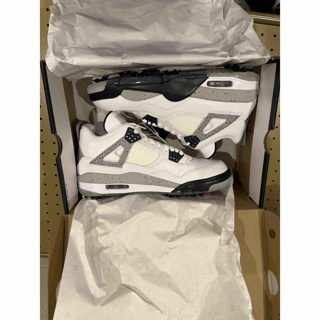 NIKE - NIKE AIR JORDAN 4 GOLF WHITE CEMENT 28.5の通販 by ろ NIKE - NIKE AIR JORDAN 4 GOLF WHITE CEMENT 28.5の通販 by ろ