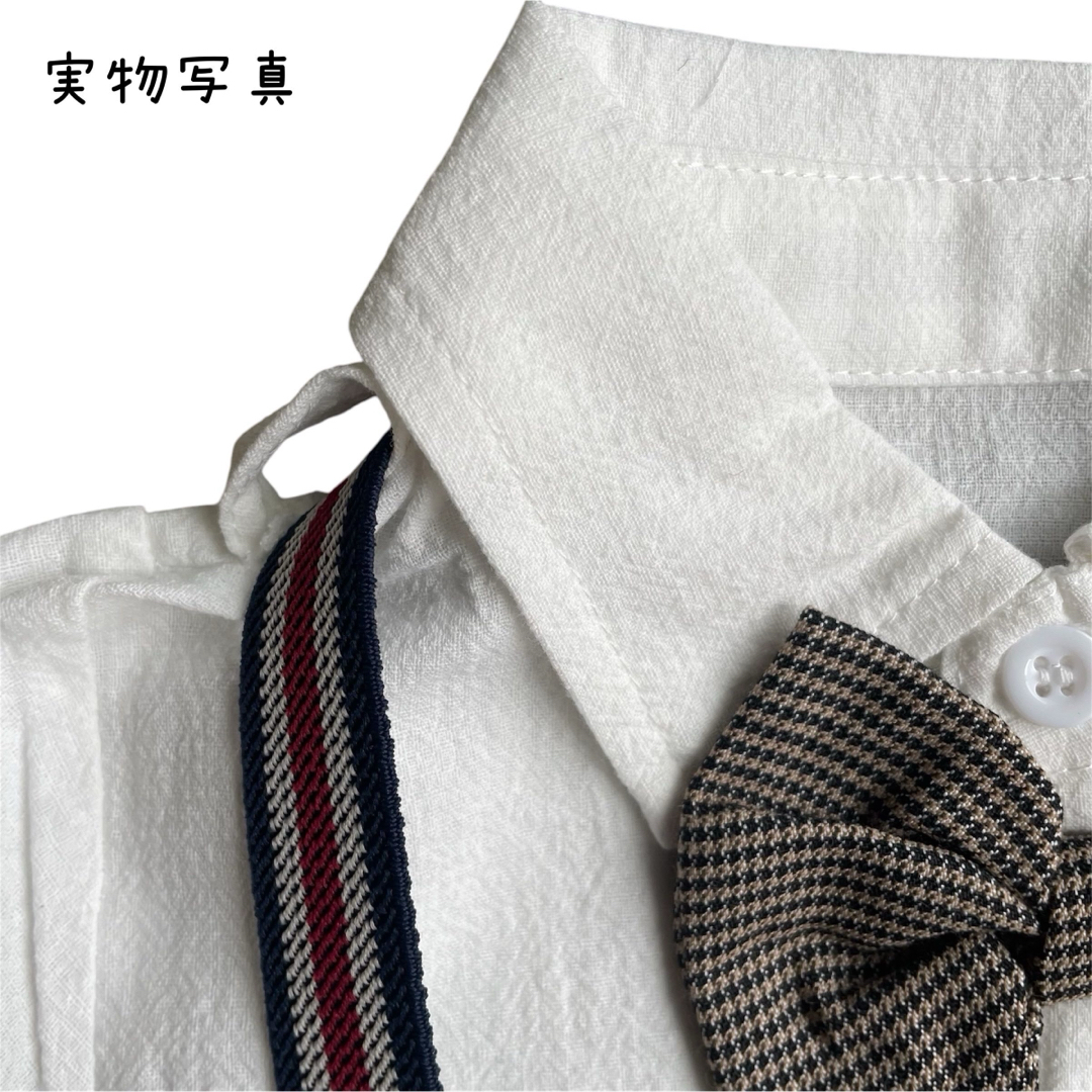 90 子供服 フォーマルスーツ 蝶ネクタイ キッズ 男の子 スーツ 卒入園 キッズ/ベビー/マタニティのキッズ服男の子用(90cm~)(ドレス/フォーマル)の商品写真