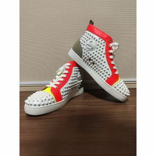 Christian Louboutin - ルブタン スパイク 赤 値下げの通販 by Christian Louboutin - ルブタン スパイク 赤 値下げの通販 by