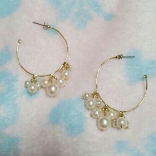 エルチャンス(L.CHANCE)のフープパールピアス♡(ピアス)