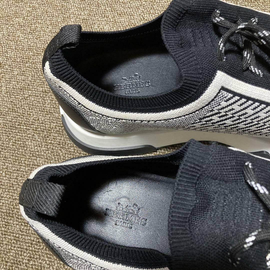 HERMES - HERMES ADDICT アディクト ニット スニーカー エルメス HERMES - HERMES ADDICT アディクト ニット スニーカー エルメス