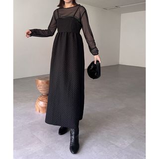 CAPRICIEUX LE'MAGE - レマージュ 3SETアシメフリルワンピースの CAPRICIEUX LE'MAGE - レマージュ 3SETアシメフリルワンピースの