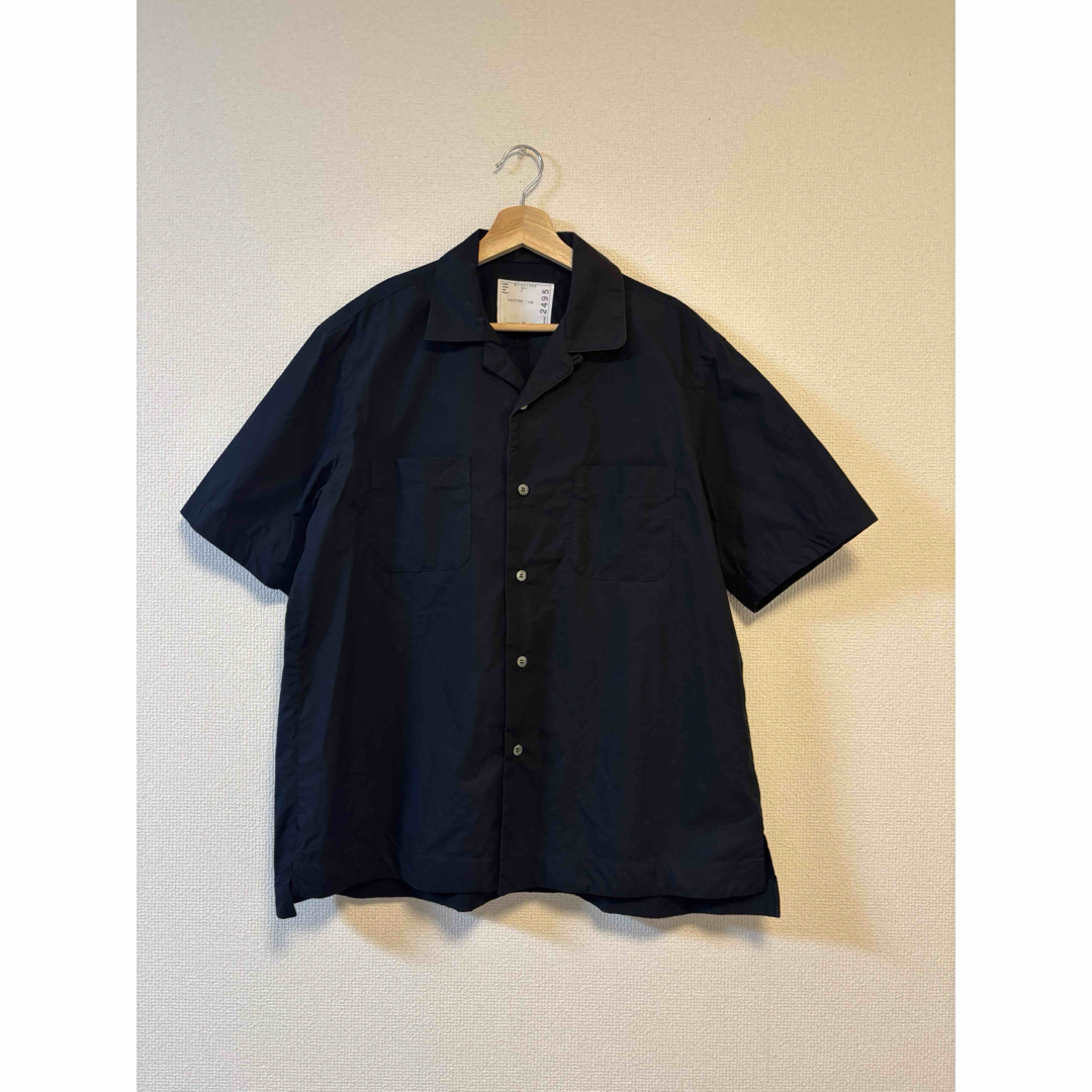 sacai - 【sacai】 Cotton Poplin Shirt サイズ2 ブラックの通販 sacai - 【sacai】 Cotton Poplin Shirt サイズ2 ブラックの通販