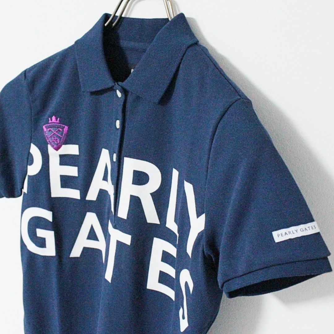 PEARLY GATES - 新品 パーリーゲイツ ビッグロゴ エンブレム刺繍 PEARLY GATES - 新品 パーリーゲイツ ビッグロゴ エンブレム刺繍