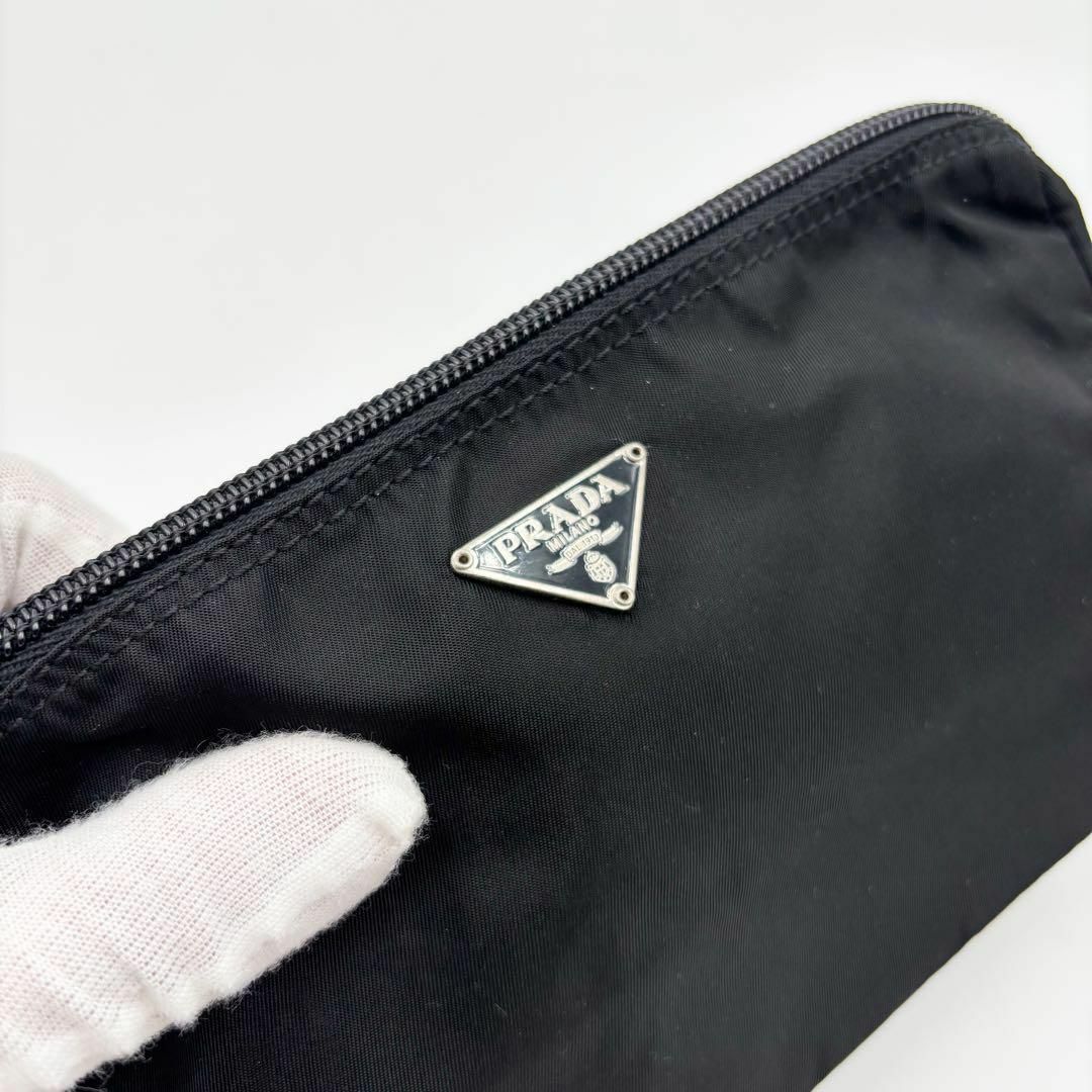 PRADA - 美品✨ プラダ PRADA ポーチ テスートナイロン ブラック PRADA - 美品✨ プラダ PRADA ポーチ テスートナイロン ブラック