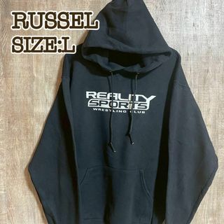 ラッセル(RUSSELL)のRUSSEL ラッセル　フーディ　パーカー　ブラック　黒　ショップロゴ　L(パーカー)