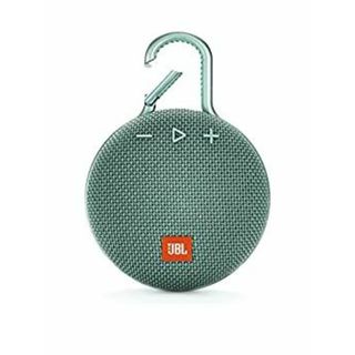 JBL CLIP3 Bluetoothスピーカー IPX7防水/パッシブラジエーター搭載/ポータブル/カラビナ付 ティール JBLCLIP3TEAL (スピーカー)