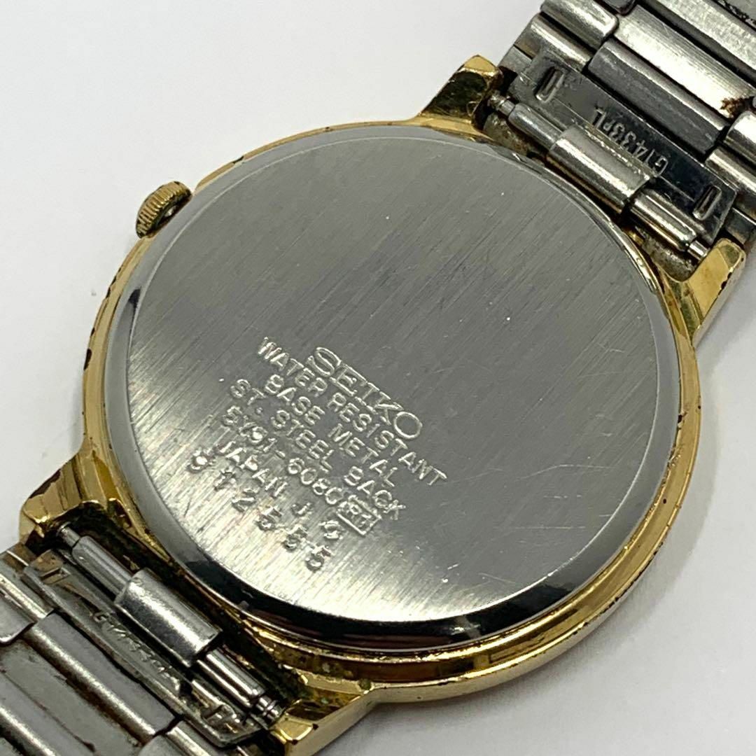 SEIKO(セイコー)の稼働品 SEIKO メンズ 腕時計 セイコー SX ブラック ゴールド クオーツ メンズの時計(腕時計(アナログ))の商品写真