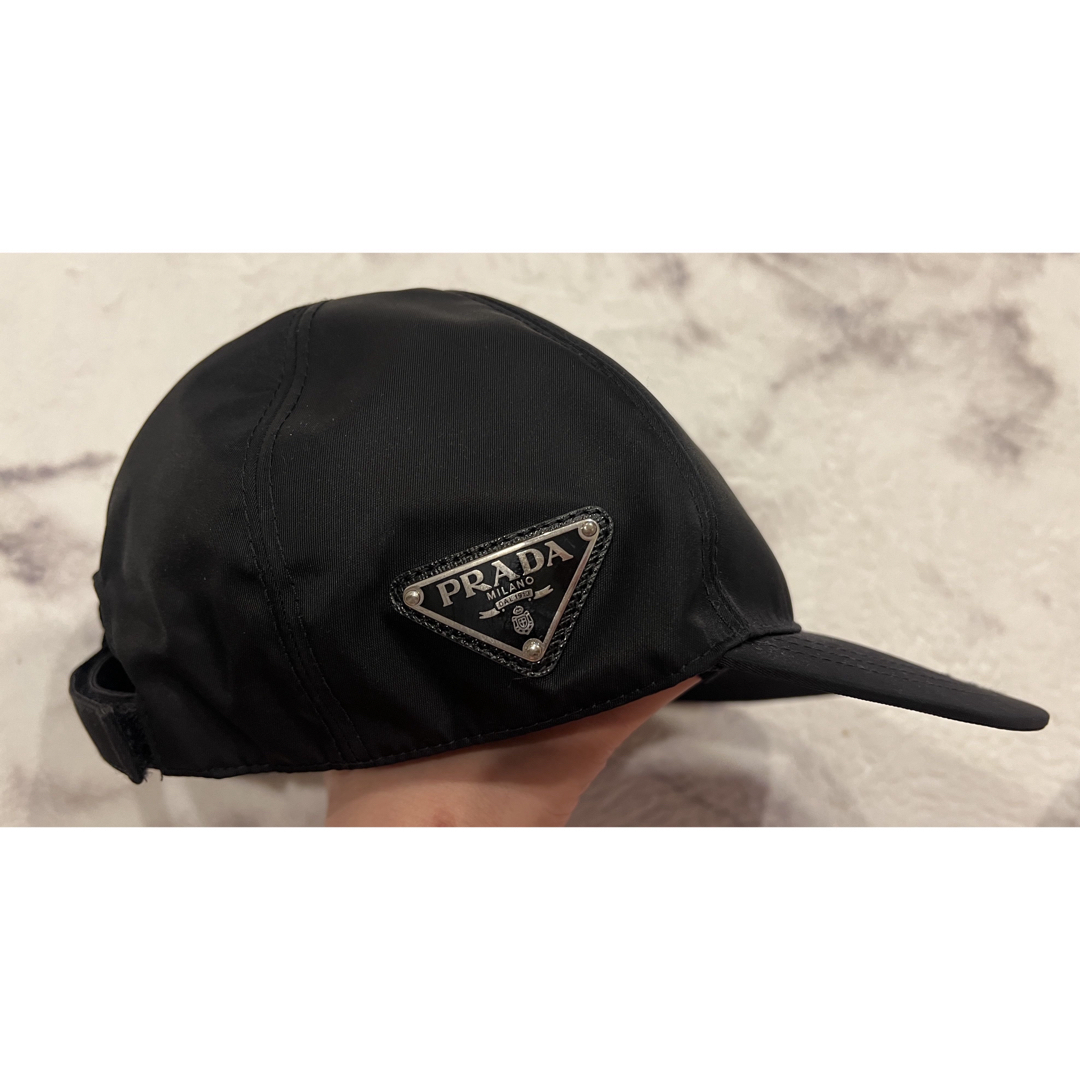 PRADA - PRADA Re-Nylon ベースボールキャップ 黒Mの通販 by PRADA - PRADA Re-Nylon ベースボールキャップ 黒Mの通販 by