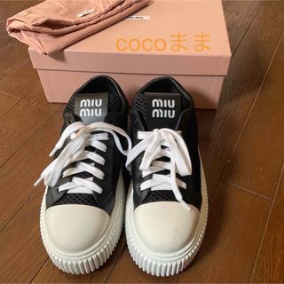 MIU MIU - miumiu グリッタースニーカーの通販 by シュン's shop MIU MIU - miumiu グリッタースニーカーの通販 by シュン's shop